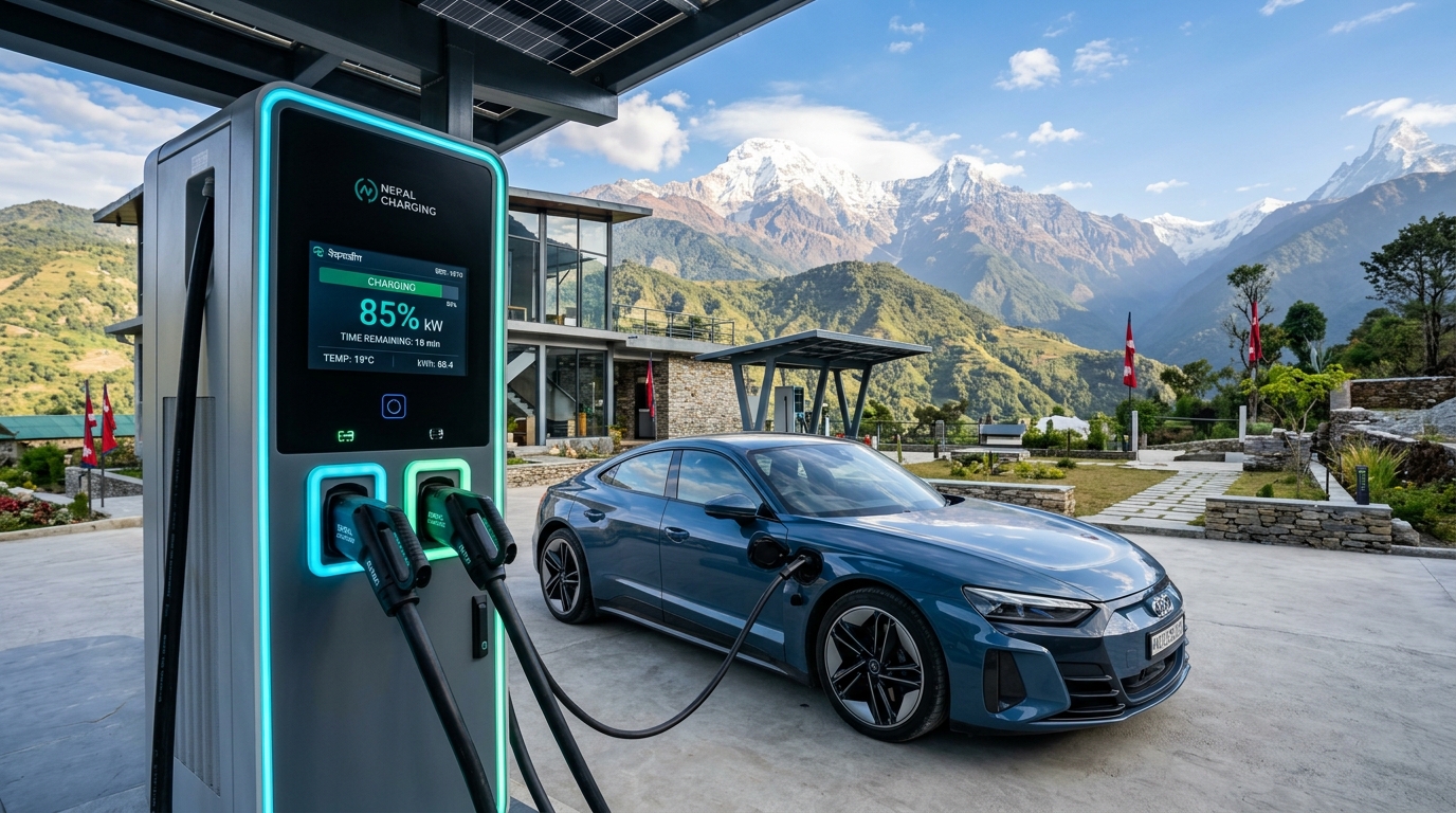 E-HUB EV Fast Charger Hub in Nepal