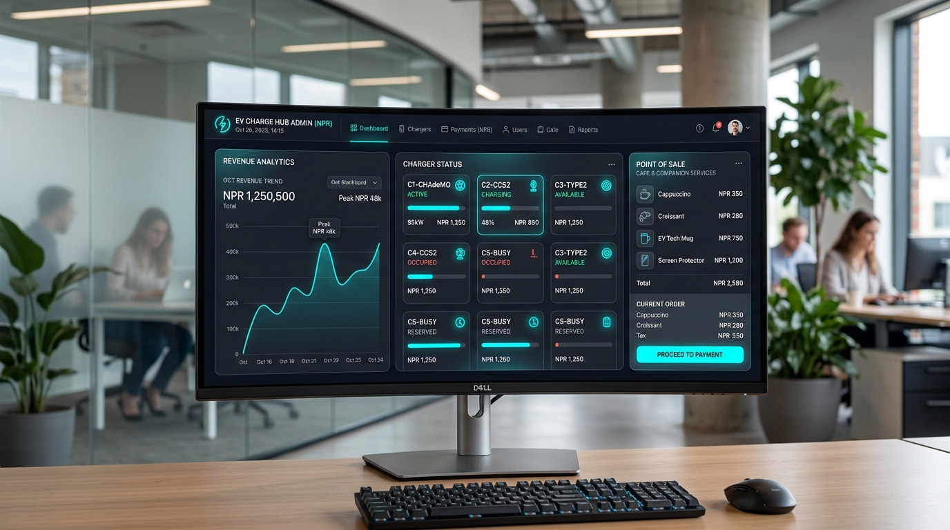 E-HUB Livewire Station POS Terminal and Business Analytics